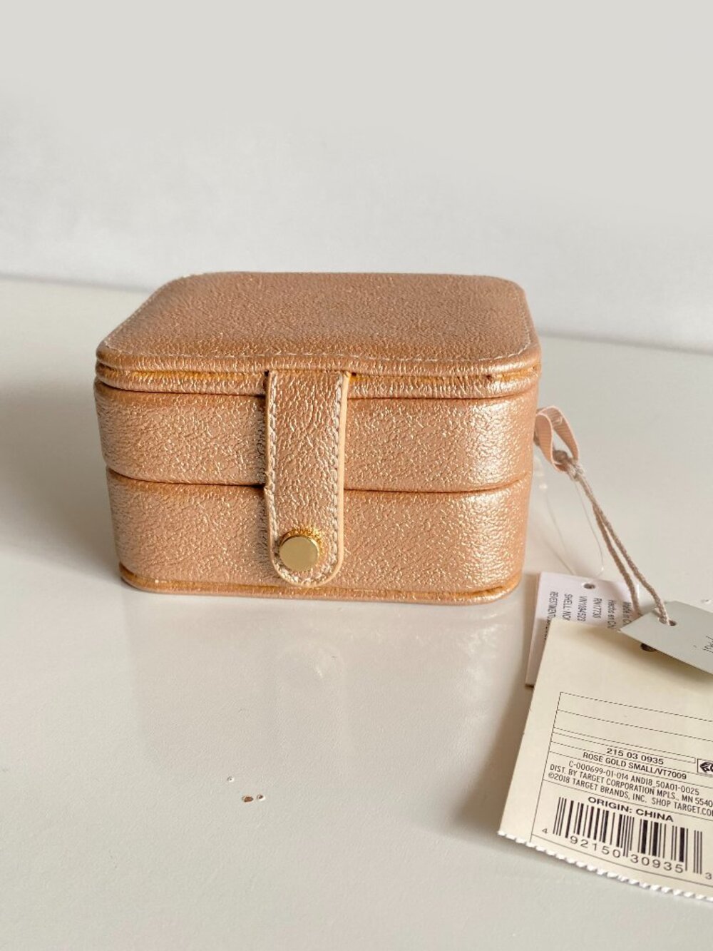 NWT Portable Jewelry Box Organizer PU Leather Jewelry Case Travel Storage